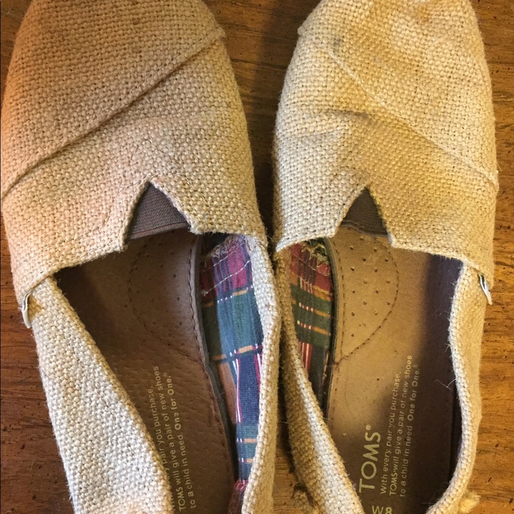 Woven Toms slip ons